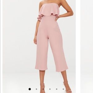 NWT Pink Bardot Double Layer Sleeveless Jumpsuit